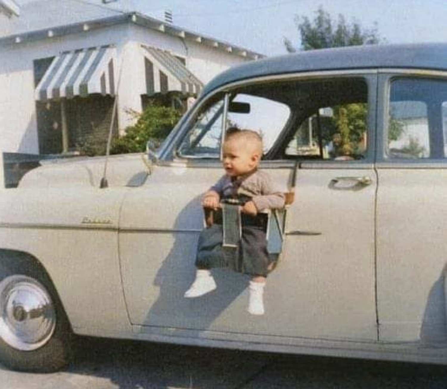 Why not just strap him to the top at this point